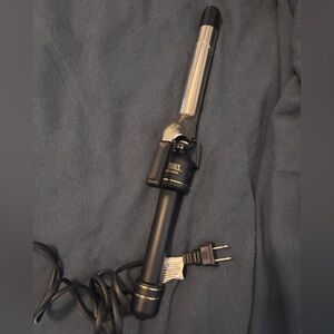 Hot tools extra long barrel 1 inch clamp curling iron